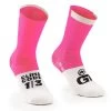 Calzini Assos GT C2 Bianco/rosa Fluo