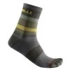 Calzini Castelli Scia 12 Verde Militare /giallo/grigio -Negozio Di Attrezzature Per Biciclette calzini castelli scia 12 verde militare giallo grigio 1