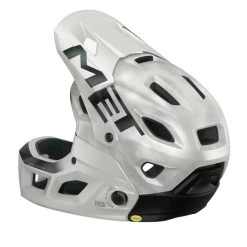 Casco Met Parachute Mcr Mips Bianco Iridescente -Negozio Di Attrezzature Per Biciclette casco met parachute mcr mips bianco iridiscente 3