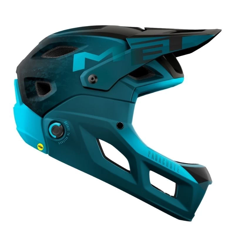 Casco Met Parachute Mcr Mips Blu Petrolio/nero 4 Casco Met Parachute Mcr Mips Blu Petrolio/nero - immagine 2