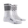 Calzini X-bionic Bike Race 4.0 Bianco/dot-stripe