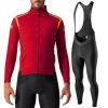 Completo Castelli Giacca Perfetto RoS Rosso + Salopette Entrata -Negozio Di Attrezzature Per Biciclette completo 2 castelli giacca perfetto ros rosso salopette entrata