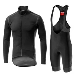 Completo Castelli Giacca Perfetto Ros Blackout Collection + Salopette Tutto Nano