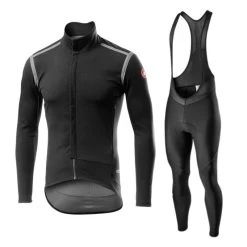 Completo Castelli Giacca Perfetto RoS Nero + Salopette Entrata