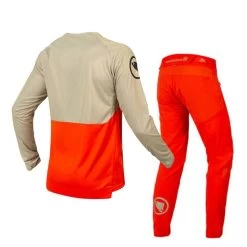 Completo Endura MT500 Burner Maglia + Pantalone Arancione -Negozio Di Attrezzature Per Biciclette completo endura mt500 burner maglia pantalone arancione 2