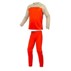Completo Endura MT500 Burner Maglia + Pantalone Arancione -Negozio Di Attrezzature Per Biciclette completo endura mt500 burner maglia pantalone arancione 3