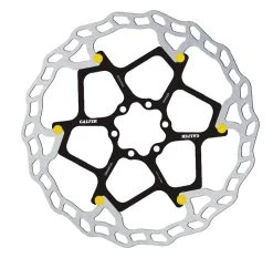 Disco Freno Wave Flottante 6 Fori Nero/giallo