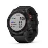 Garmin Fenix 7 Solar Grigio/rosso Cinturino Nero -Negozio Di Attrezzature Per Biciclette fenix7grigiorosso