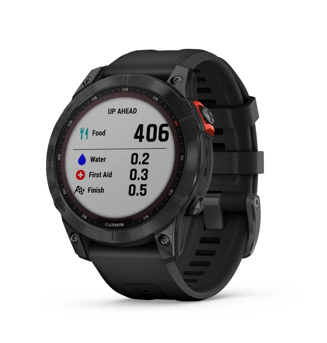 Garmin Fenix 7 Solar Grigio/rosso Cinturino Nero 3 Garmin Fenix 7 Solar Grigio/rosso Cinturino Nero