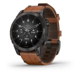 Garmin Epix 2 Sapphire Nero Titanium Cinturino In Pelle -Negozio Di Attrezzature Per Biciclette garmin epix 2 sapphire nero titanium cinturino in pelle 2