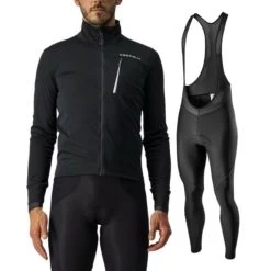 Completo Castelli Giacca Go Jacket Nero + Salopette Entrata Nero