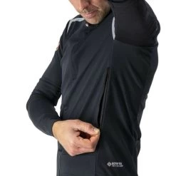 Giacca Castelli Perfetto RoS Convertible Rosso Corsa Nero -Negozio Di Attrezzature Per Biciclette giacca castelli perfetto ros convertible rosso corsa nero 2