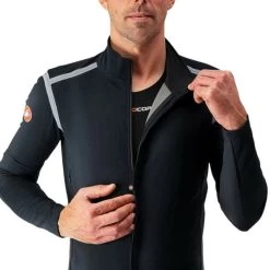 Giacca Castelli Perfetto RoS Convertible Rosso Corsa Nero -Negozio Di Attrezzature Per Biciclette giacca castelli perfetto ros convertible rosso corsa nero 3