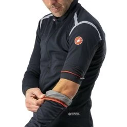Giacca Castelli Perfetto RoS Convertible Rosso Corsa Nero -Negozio Di Attrezzature Per Biciclette giacca castelli perfetto ros convertible rosso corsa nero 5