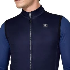 Gilet Antivento Pissei Monviso Blu Nero -Negozio Di Attrezzature Per Biciclette gilet antivento pissei monviso blu nero 3