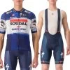 Completo Castelli Maglia + Salopette Soudal Team Quick-Step Blu/bianco