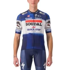 Maglia Castelli Competizione 2 Soudal Team Quick-step Bianco/blu