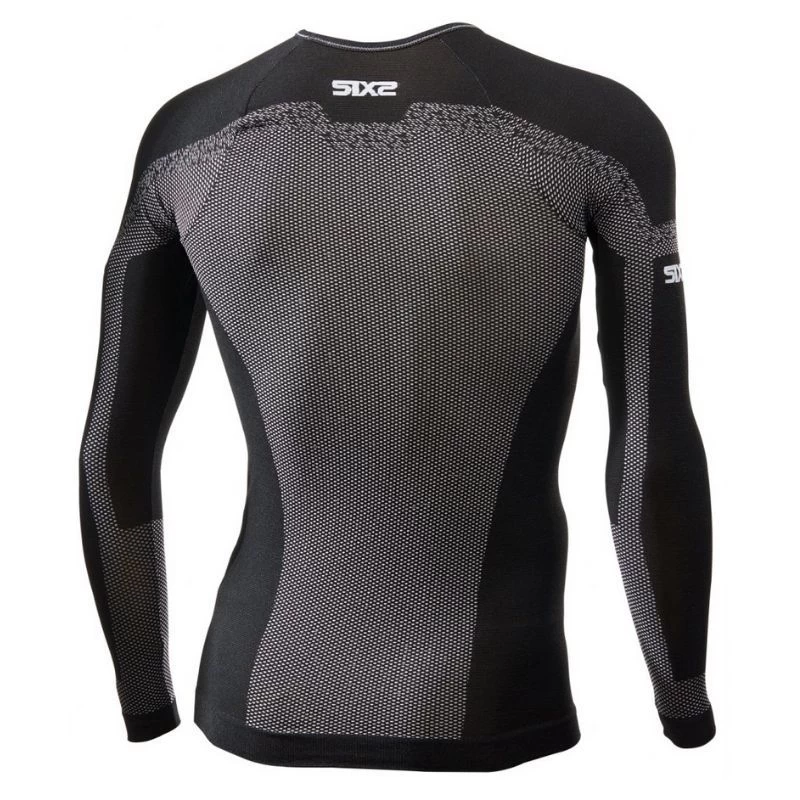 Maglia Intima Manica Lunga Giro Collo Sixs Carbon Nero 4 Maglia Intima Manica Lunga Giro Collo Sixs Carbon Nero - immagine 2