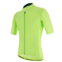 Maglia Santini Colore Puro Verde Fluo -Negozio Di Attrezzature Per Biciclette maglia santini colore puro verde fluo 3