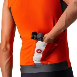 Maglia Smanicata Castelli Entrata VI Rosso Fuoco 7 Maglia Smanicata Castelli Entrata VI Rosso Fuoco -Negozio Di Attrezzature Per Biciclette maglia smanicata castelli entrata vi rosso fuoco 3