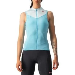 Maglia Smanicata Castelli Solaris Donna Azzurro