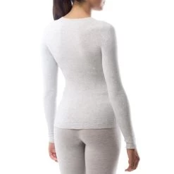 Maglia Intima Manica Lunga Giro Collo Silveskin Stay Warm Grigio -Negozio Di Attrezzature Per Biciclette maglia termica manica lunga giro collo4