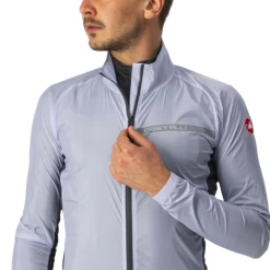 Mantellina Castelli Squadra Stretch Grigio -Negozio Di Attrezzature Per Biciclette mantellina castelli squadra stretch grigio 3