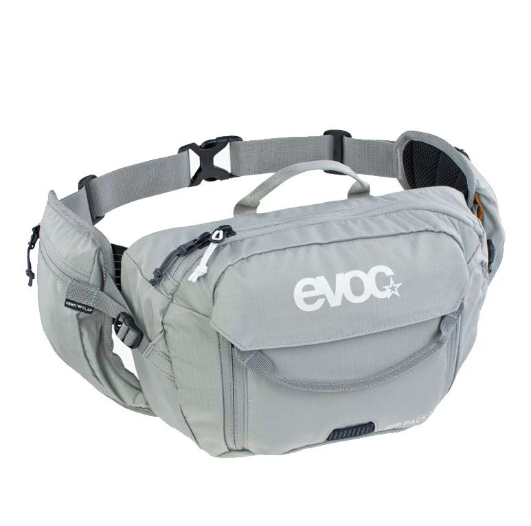 Marsupio Evoc Hip Pack 3l + Sacca 1,5l Grigio One Size 3 Marsupio Evoc Hip Pack 3l + Sacca 1,5l Grigio One Size