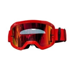 Maschera Fox Racing Main Stray Rosso Lente Rosso