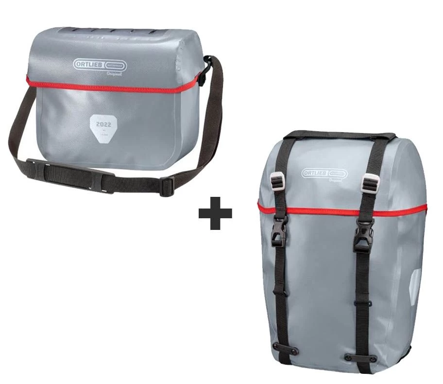 Kit Borse Ortlieb Anteriore/posteriore Original Argento 3 Kit Borse Ortlieb Anteriore/posteriore Original Argento