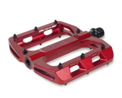 Pedali Menace Flat Rosso Lucido