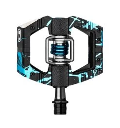 Pedali Crankbrothers Mallet E Ls Ltd Splatter Nero/blu