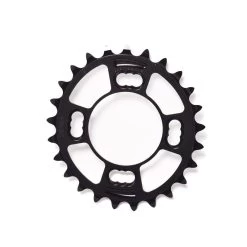 Rotor Corona Ovale Mtb 25 Denti Bcd64*4 Interna Nero