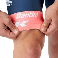 Salopette Santini Trek-Segafredo Team Replica Blu/corallo -Negozio Di Attrezzature Per Biciclette salopette santini trek segafredo team replica blu corallo 4