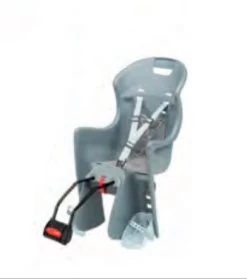 POLISPORT Seggiolino Posteriore Boodie Ff Telaio Argento