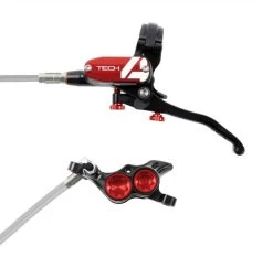 Impianto Frenante Hope Tech 4 V4 Braided Nero/Rosso