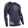 UYN Maglia Intima Manica Lunga Giro Collo Evolutyon Grigio/blu/giallo -Negozio Di Attrezzature Per Biciclette u100013 g976 maglia intima manica lunga evolutyon active comfort 3